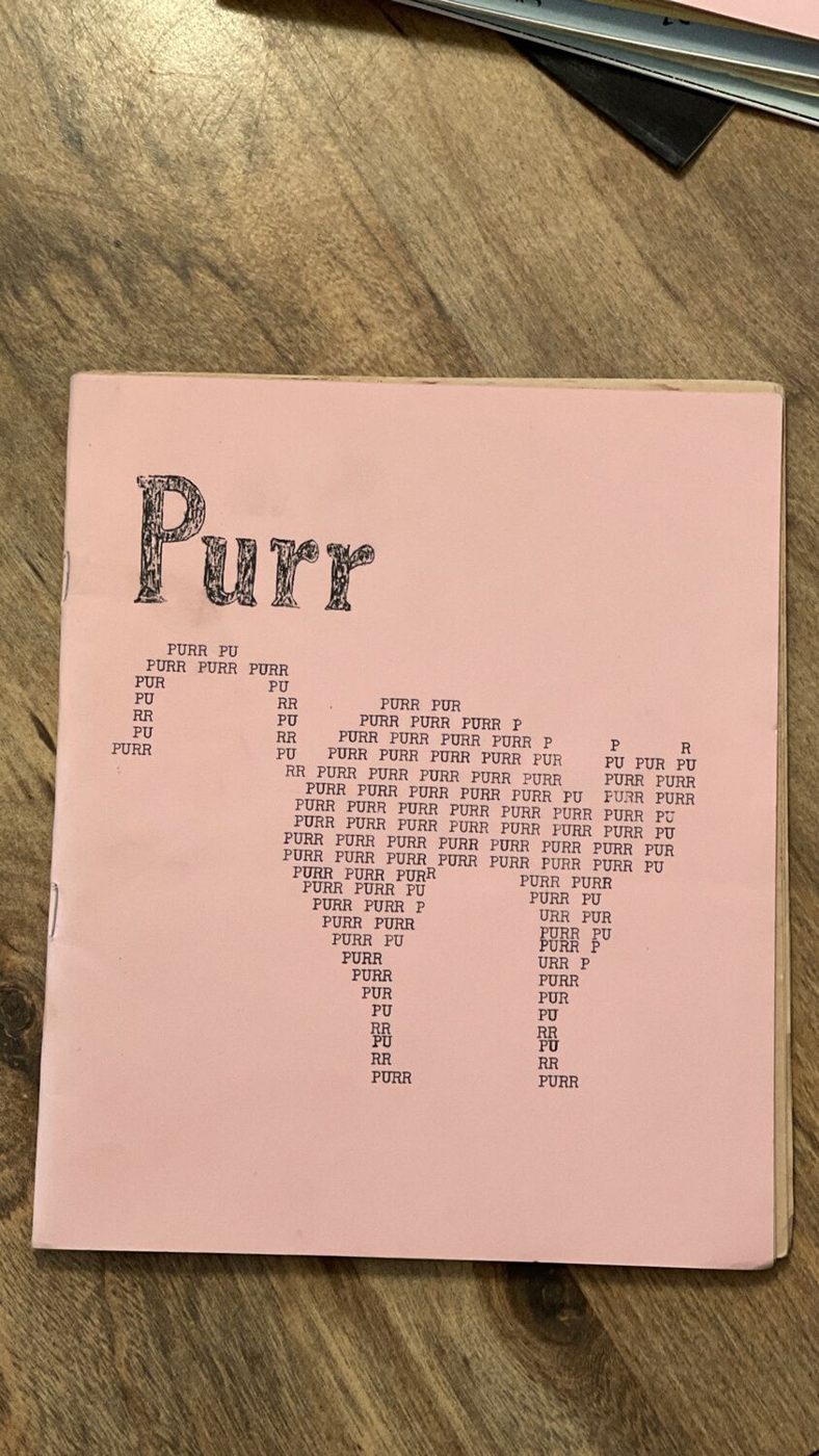 Pink cover of Purr magazine
